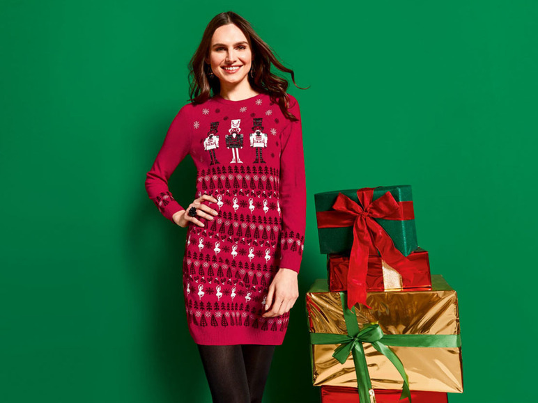  Zobrazit na celou obrazovku esmara® Dámské vánoční pletené šaty - Obrázek 3
