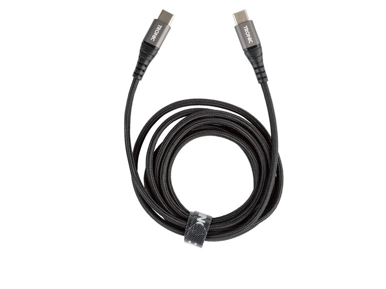  Zobrazit na celou obrazovku TRONIC® Datový a nabíjecí kabel USB-C, 1 m, 480 Mbps, textilní, kovový konektor - Obrázek 4