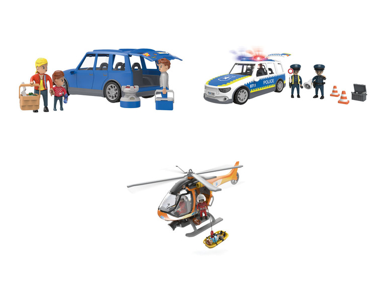  Zobrazit na celou obrazovku Playtive Policejní vůz / Rodinný vůz / Hasičský vrtulník - Obrázek 1