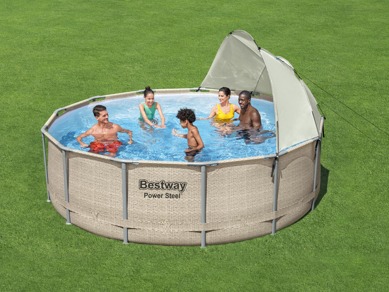  Zobrazit na celou obrazovku Bestway Bazén s filtračním čerpadlem a sluneční stříškou, Ø 3,96 x 1,07 m - Obrázek 8