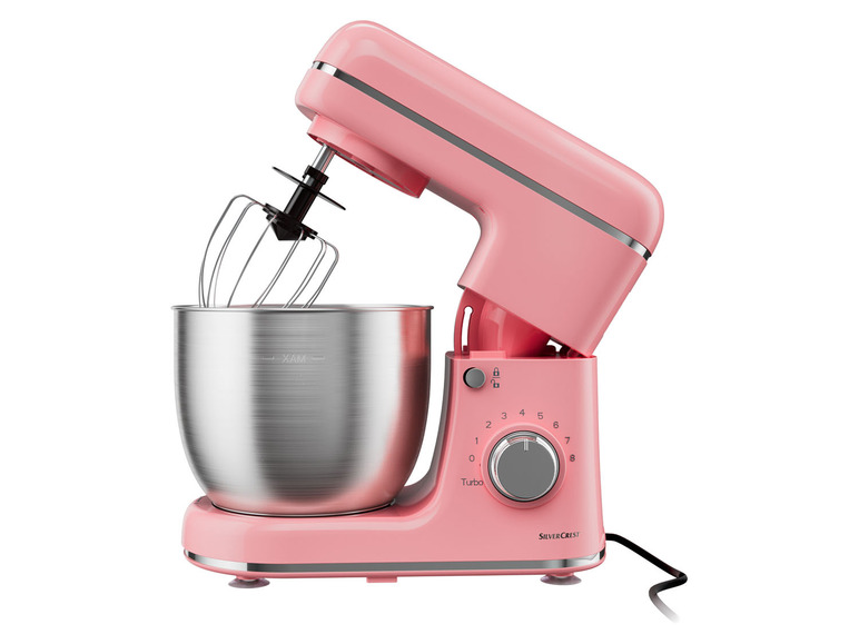  Zobrazit na celou obrazovku SILVERCREST® KITCHEN TOOLS Kuchyňský robot SKM 600 B2, růžový - Obrázek 1