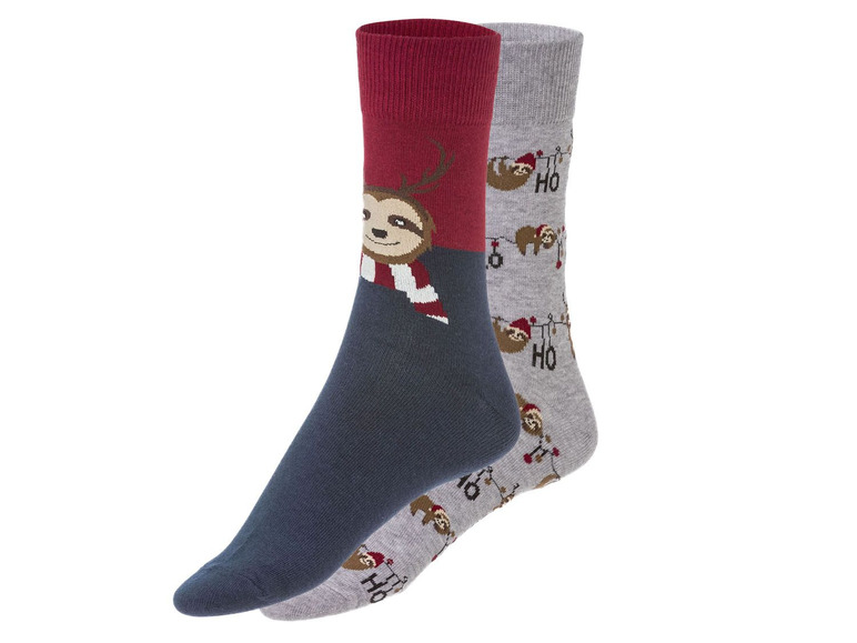  Zobrazit na celou obrazovku LIVERGY® Pánské vánoční ponožky, 2 páry - Obrázek 3
