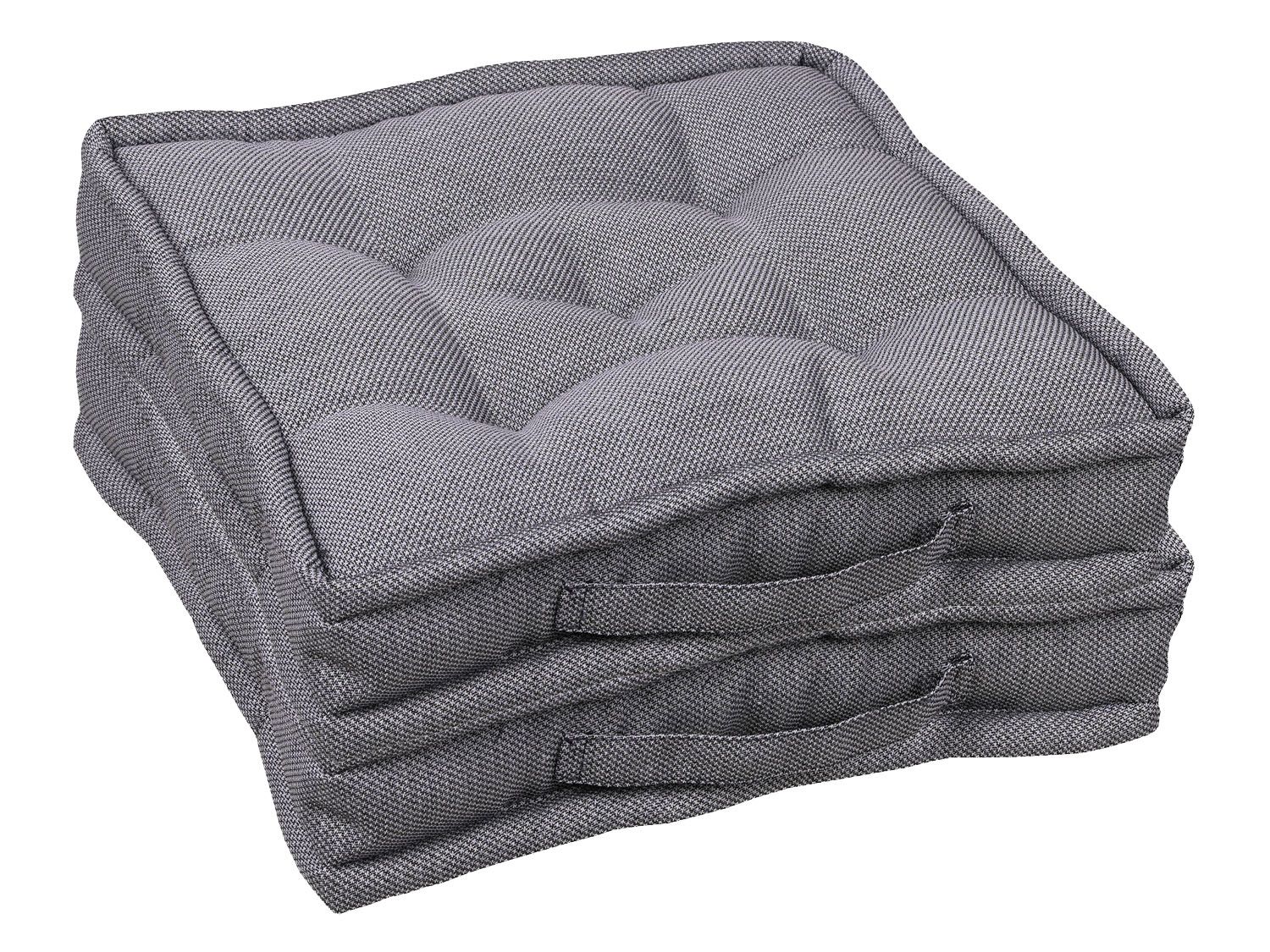Go-De Textil Sada zahradních podsedáků Uni (polštářek, 2 kusy, šedá)