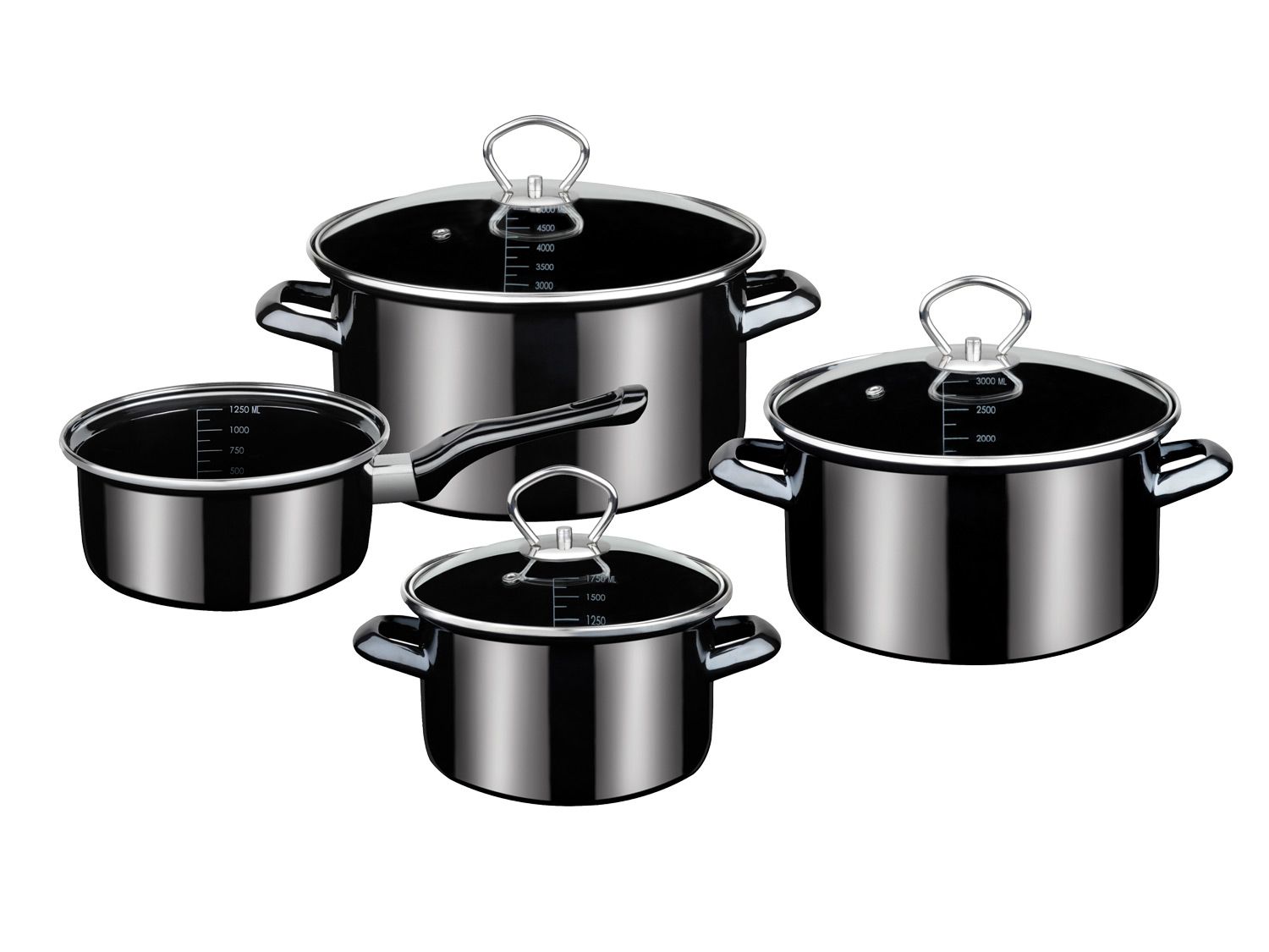 GSW Sada hrnců Profi, 7dílná (Black Star)