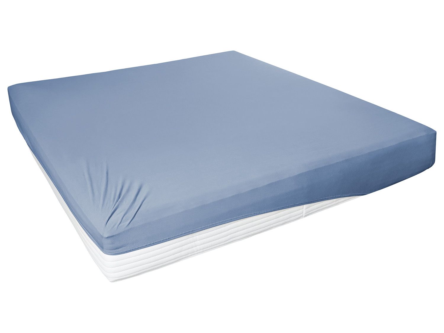 Primera Žerzejové napínací prostěradlo (modrá, 180-200 x 200 cm)