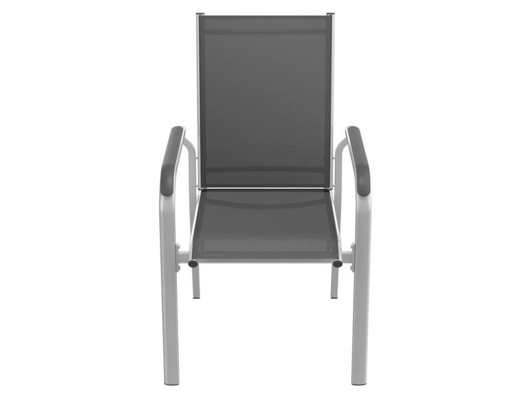  Zobrazit na celou obrazovku florabest Stohovatelná hliníková židle ALU, stříbrná/šedá - Obrázek 2