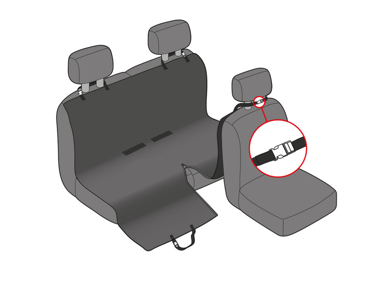  Zobrazit na celou obrazovku zoofari® Ochranná deka do auta pro psa - Obrázek 4