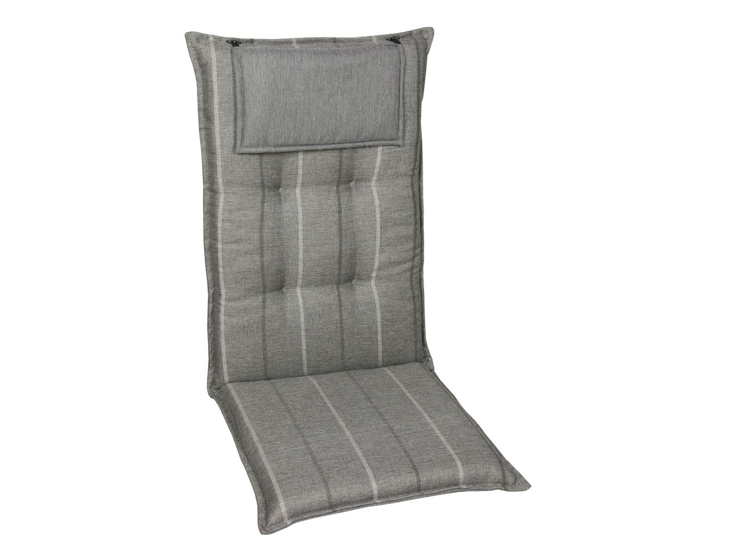 Go-De Textil Sada zahradních podsedáků (vysoká opěrka, 2 kusy, šedá)