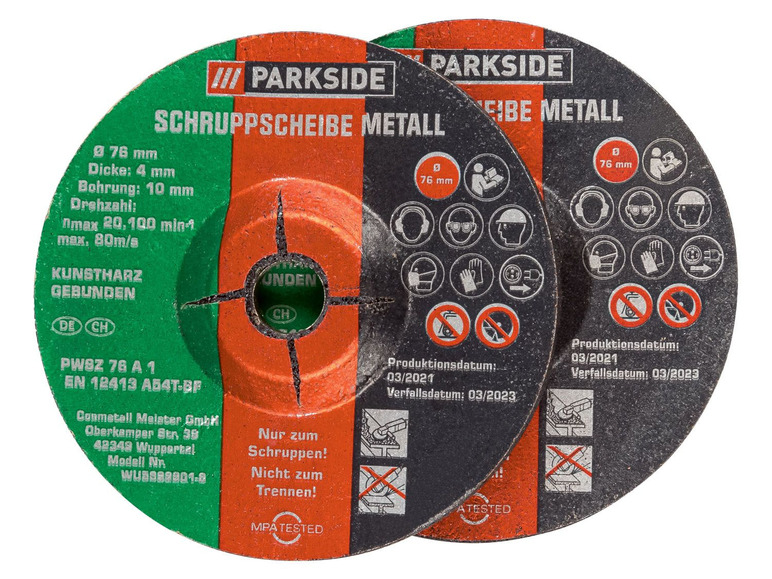  Zobrazit na celou obrazovku PARKSIDE® Sada řezných kotoučů PWSZ 76 A1 - Obrázek 4