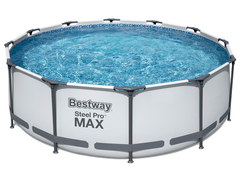 Zobrazit na celou obrazovku Bestway Bazén s ocelovým rámem Steel ProMAX™ s filtračním zařízením a bezpečnostními schůdky, Ø 3,66 x 1 m - Obrázek 2