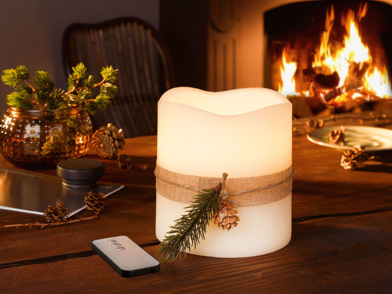  Zobrazit na celou obrazovku LIVARNO home LED svíčka z přírodního vosku - Obrázek 8