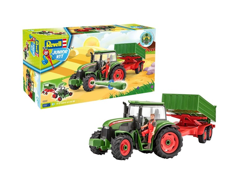  Zobrazit na celou obrazovku Revell Traktor s přívěsem a figurkou farmáře - Obrázek 2