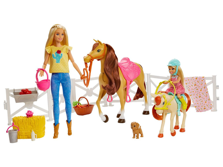  Zobrazit na celou obrazovku Jezdecká sada Barbie s koněm a poníkem - Obrázek 2