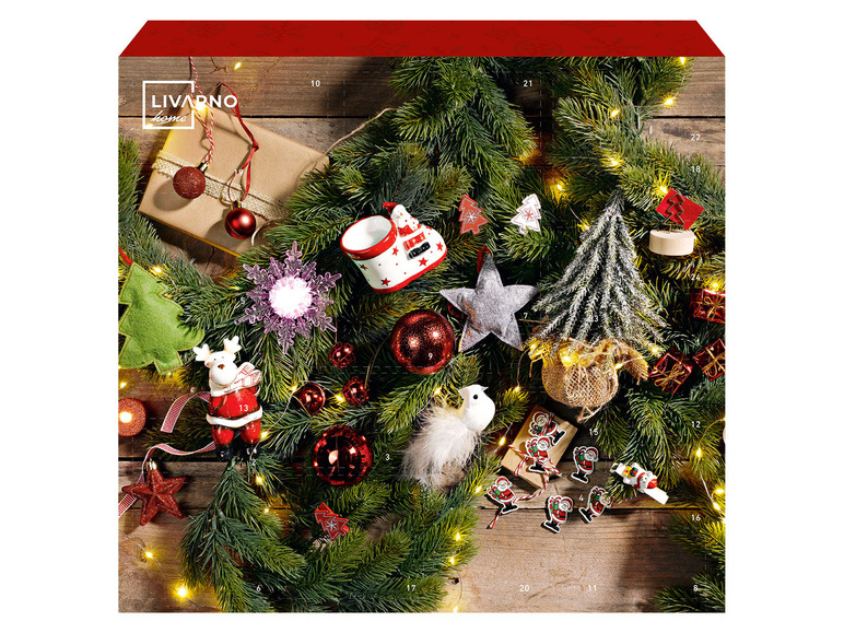  Zobrazit na celou obrazovku LIVARNO home Adventní kalendář s vánočními doplňky - Obrázek 1