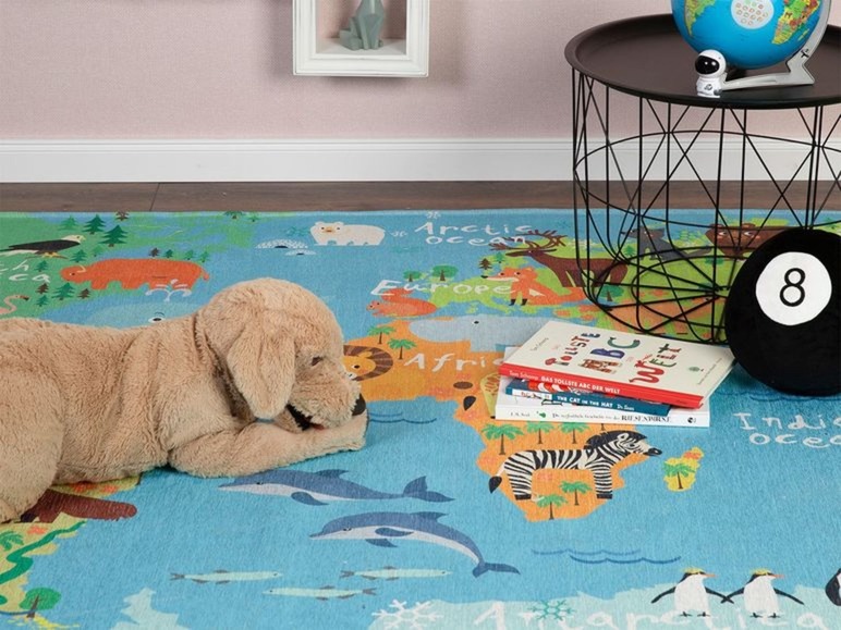  Zobrazit na celou obrazovku Obsession Dětský koberec Torino Kids 233 World Map - Obrázek 4