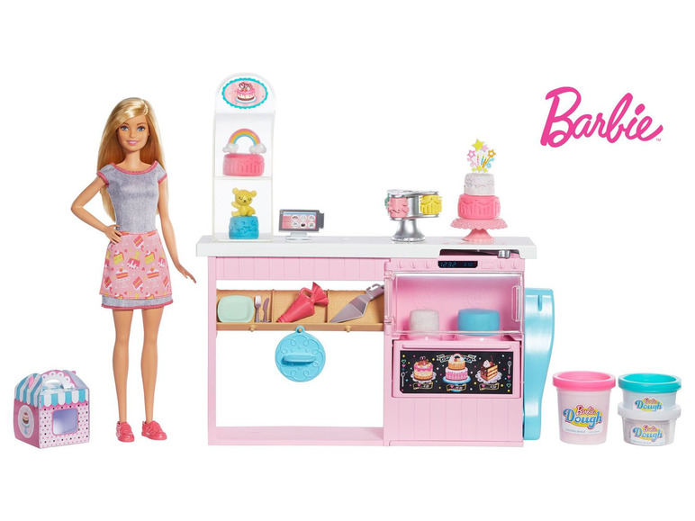  Zobrazit na celou obrazovku Barbie Cukrářství s panenkou - Obrázek 1