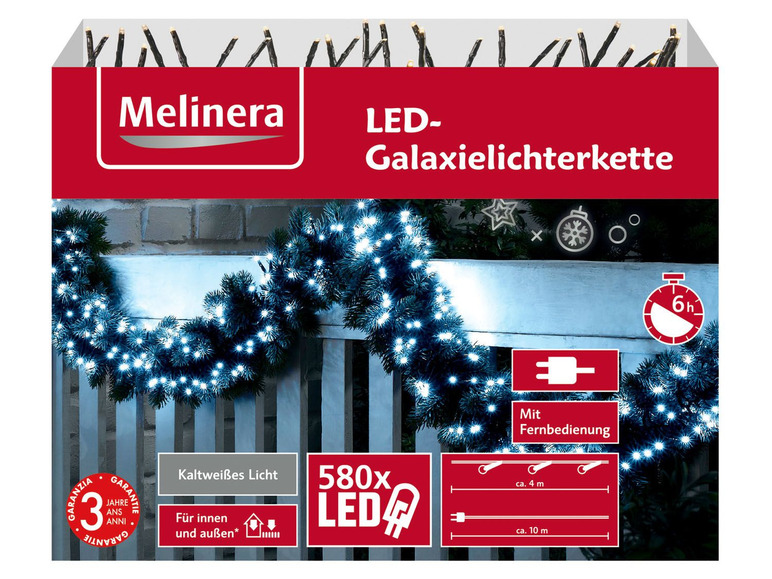  Zobrazit na celou obrazovku Melinera Světelný LED řetěz Galaxie - Obrázek 3