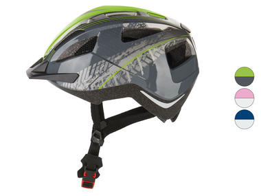 CRIVIT® Dětská cyklistická helma s koncovým světlem