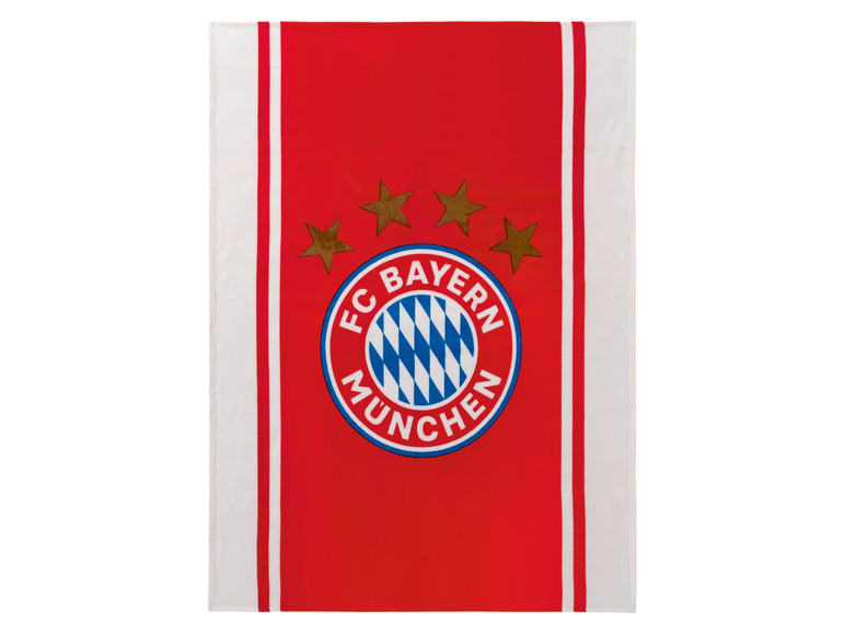  Zobrazit na celou obrazovku Hebká deka FC Bayern Mnichov, 150 x 200 cm - Obrázek 1