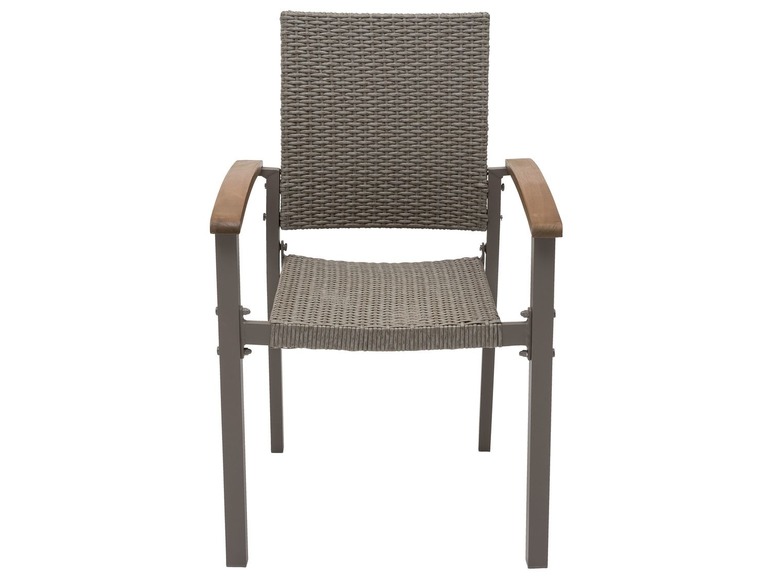  Zobrazit na celou obrazovku florabest Hliníková stohovatelná židle z umělého ratanu, přírodní - Obrázek 2