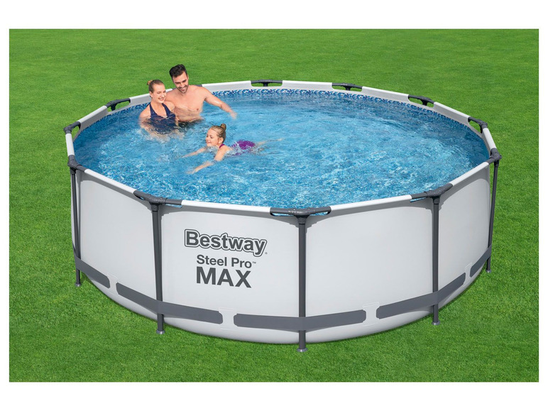  Zobrazit na celou obrazovku Bestway Bazén s ocelovým rámem Steel ProMAX™ s filtračním zařízením a bezpečnostními schůdky, Ø 3,66 x 1 m - Obrázek 9