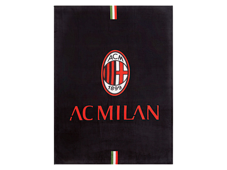  Zobrazit na celou obrazovku Hebká deka AC Milán, 150 x 200 cm - Obrázek 1