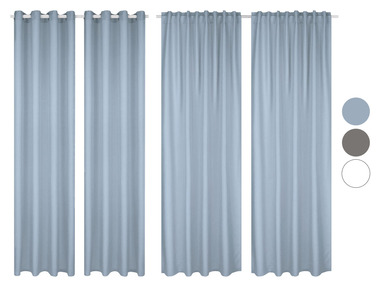 LIVARNO home Závěs, 135 x 254 cm, 2 kusy