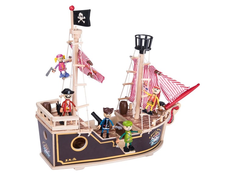  Zobrazit na celou obrazovku Playtive JUNIOR Dřevěná pirátská loď - Obrázek 4