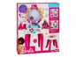 Barbie hrací sada s toaletním stolkem, zrcadlem a stoličkou.