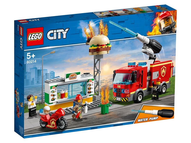  Zobrazit na celou obrazovku LEGO® City 60214 Záchrana burgrárny - Obrázek 1