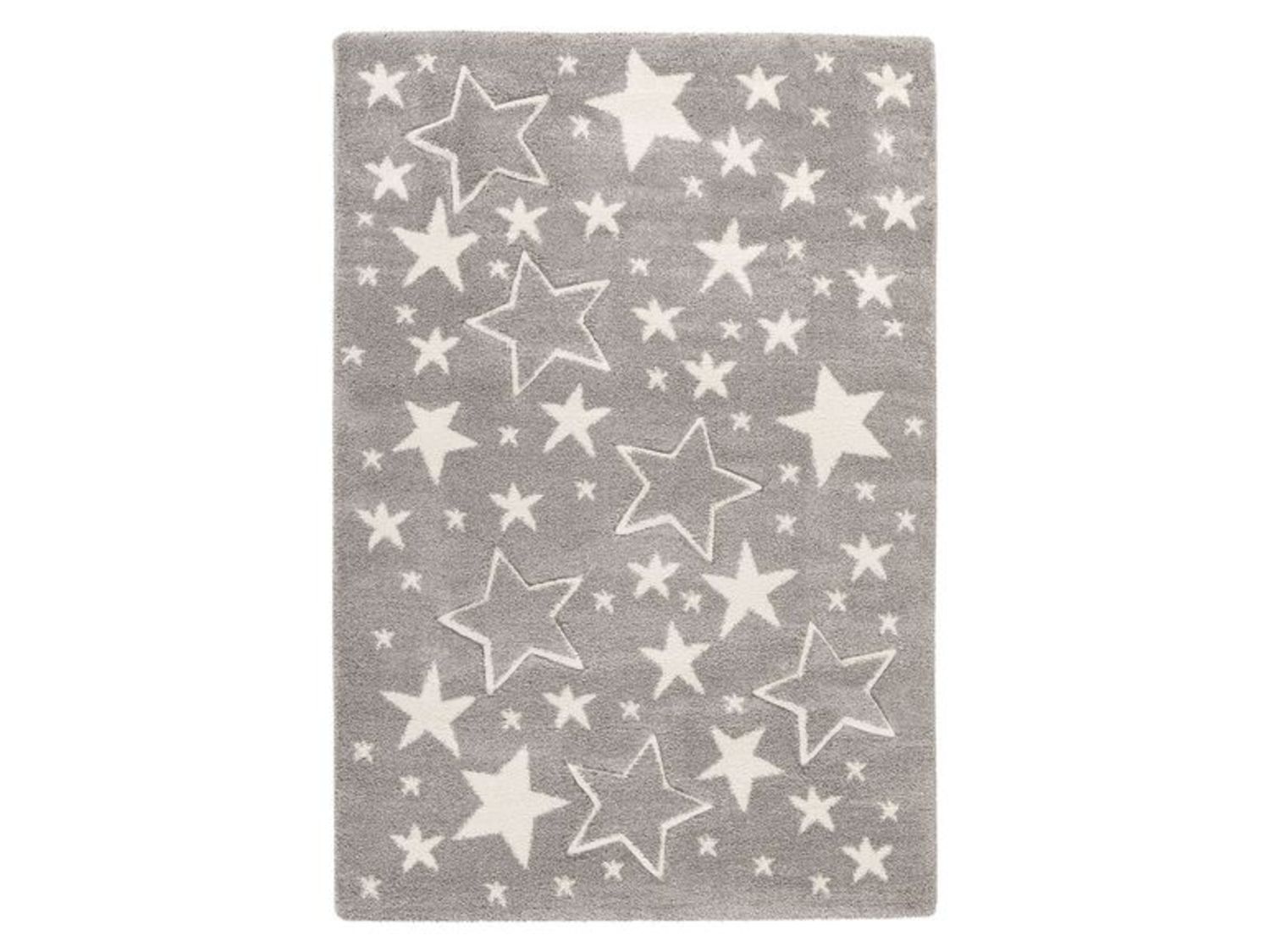 Kayoom Dětský koberec s motivem (hvězdy / šedá, 120 x 170 cm)