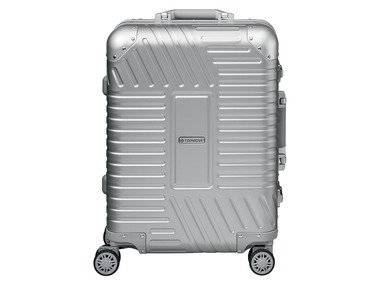 TOPMOVE® Hliníkový skořepinový kufr, 32 l, stříbrný