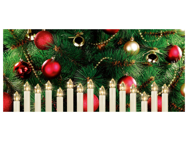  Zobrazit na celou obrazovku LIVARNO home LED svíčky na vánoční stromek, 15 kusů - Obrázek 8