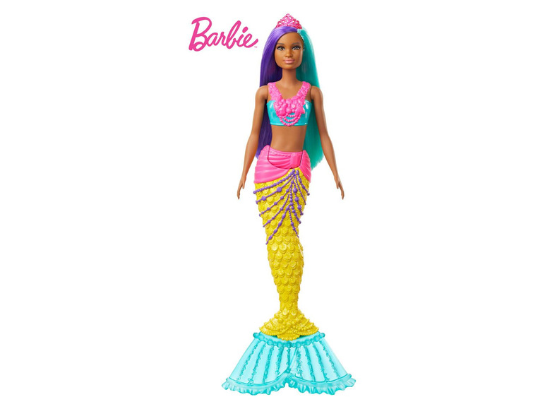  Zobrazit na celou obrazovku Barbie Dreamtopia Mořská panna, tyrkysová a fialová - Obrázek 2