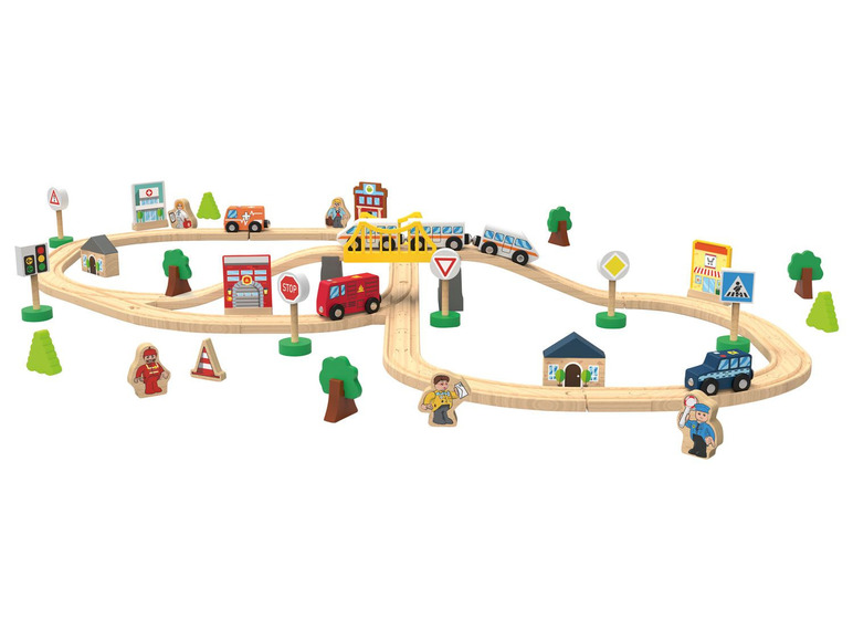  Zobrazit na celou obrazovku Playtive Dřevěná železnice - Obrázek 2