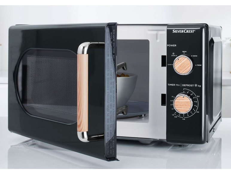  Zobrazit na celou obrazovku SILVERCREST® Mikrovlnná trouba, 700 W, černá - Obrázek 2