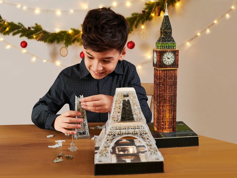  Zobrazit na celou obrazovku Ravensburger Svíticí 3D puzzle Eiffelova věž - Obrázek 3