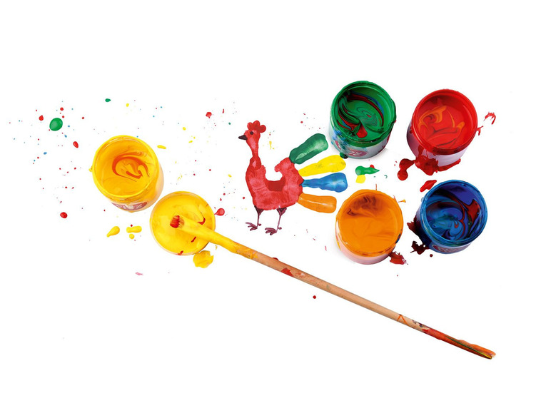  Zobrazit na celou obrazovku Playtive Barvy na malování prsty, 8 kusů - Obrázek 4