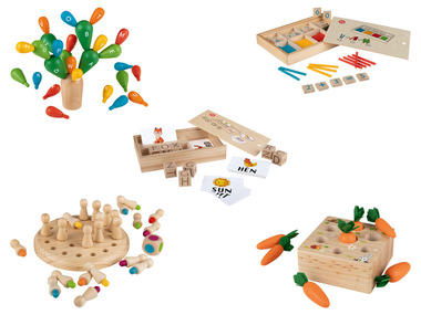 PLAYTIVE® Dřevěná výuková hra Montessori, střední