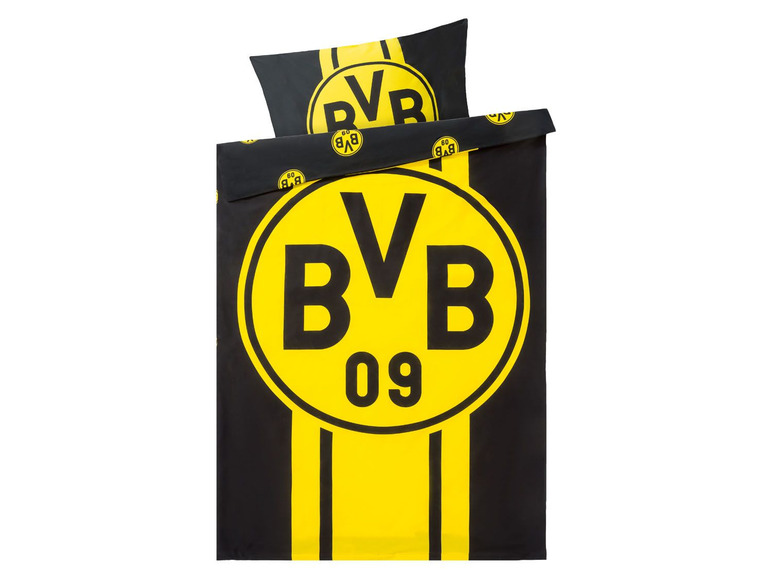  Zobrazit na celou obrazovku Ložní povlečení FC Borussia Dortmund Renforcé, 140 x 200, 70 x 90 cm - Obrázek 1