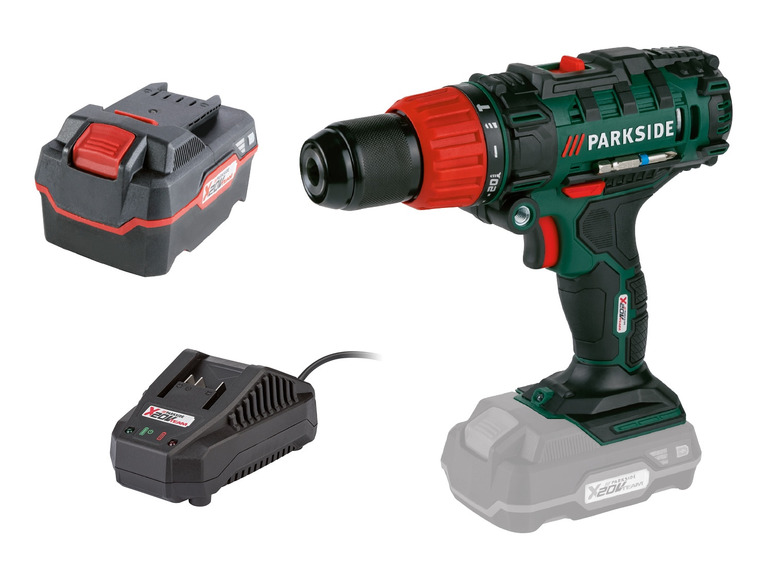  Zobrazit na celou obrazovku PARKSIDE® Aku příklepová vrtačka PSBSA 20-Li C2, 4 Ah - Obrázek 1