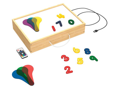 PLAYTIVE® Dřevěný světelný box Montessori