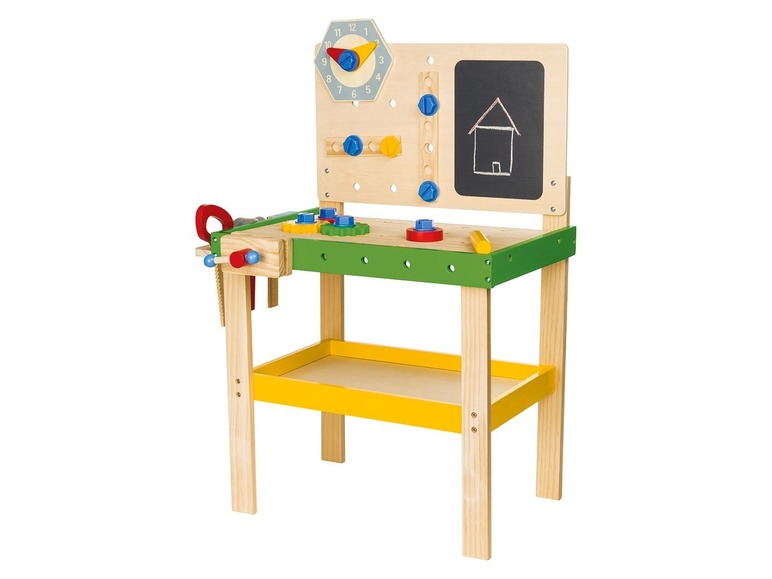  Zobrazit na celou obrazovku Playtive JUNIOR Dřevěný ponk / úklidový vozík - Obrázek 2