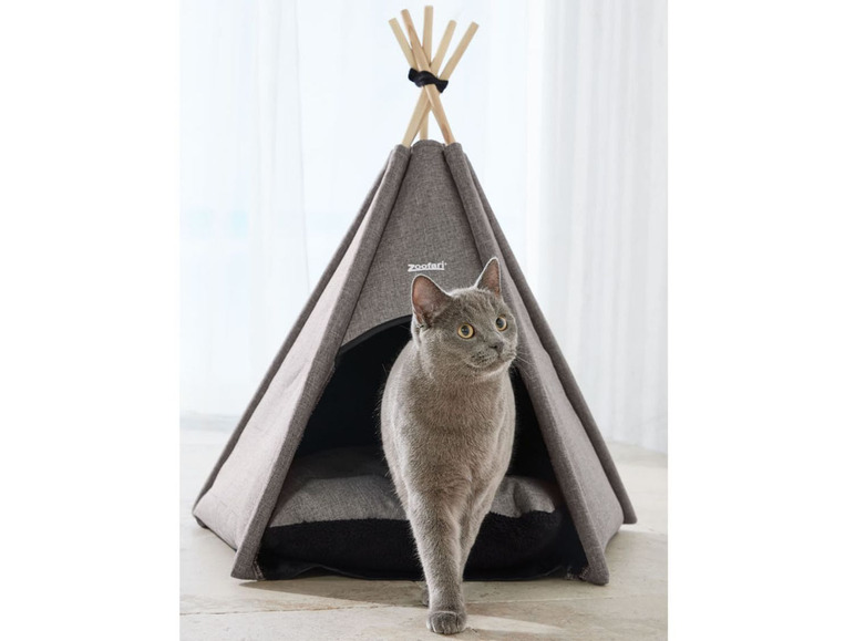  Zobrazit na celou obrazovku zoofari® Cestovní domeček / Lehátko pro kočku / Teepee pro domácí zvířata - Obrázek 7