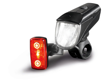 CRIVIT® Sada LED světel, 2dílná, USB-C, 70 lux, Li-Ion, IP44
