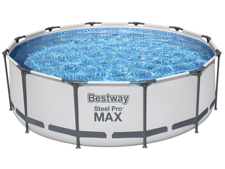  Zobrazit na celou obrazovku Bestway Bazén s ocelovým rámem Steel ProMAX™ s filtračním zařízením a bezpečnostními schůdky, Ø 3,66 x 1 m - Obrázek 2