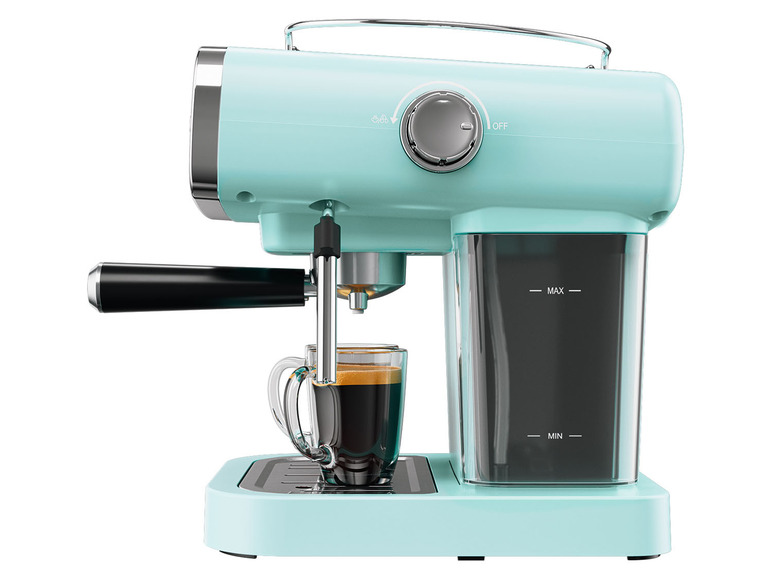  Zobrazit na celou obrazovku SILVERCREST® KITCHEN TOOLS Espresso kávovar SEM 1050 A1, modrá - Obrázek 4