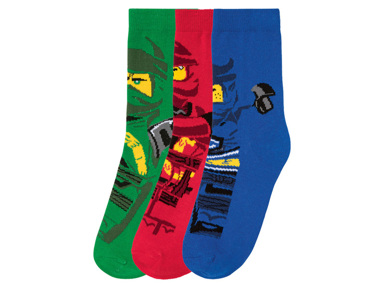  Zobrazit na celou obrazovku LEGO Ninjago Chlapecké ponožky, 3 páry - Obrázek 2