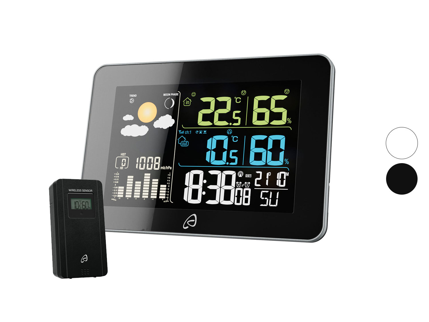 Auriol® Bezdrátová meteostanice s barevným displejem