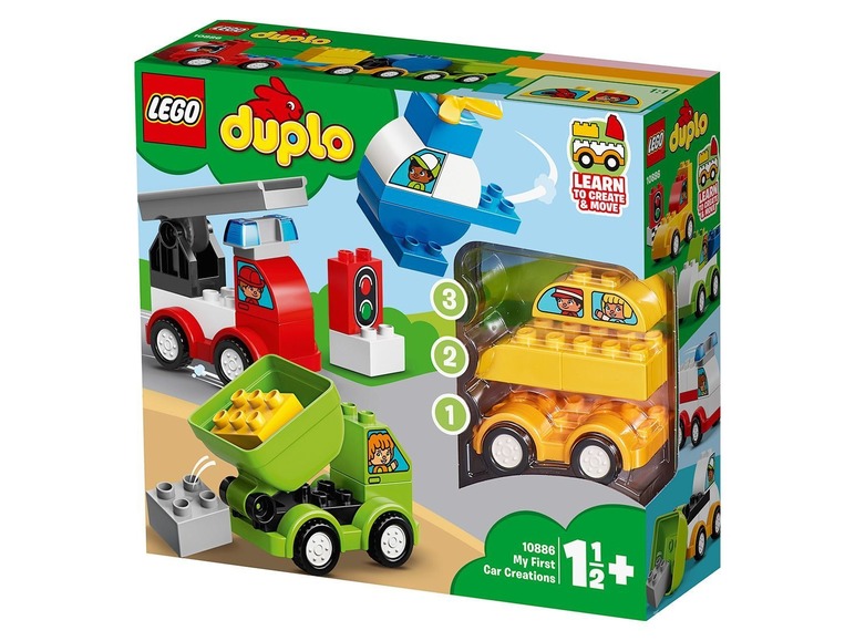  Zobrazit na celou obrazovku LEGO® DUPLO® 10886 Moje první vozidla - Obrázek 2